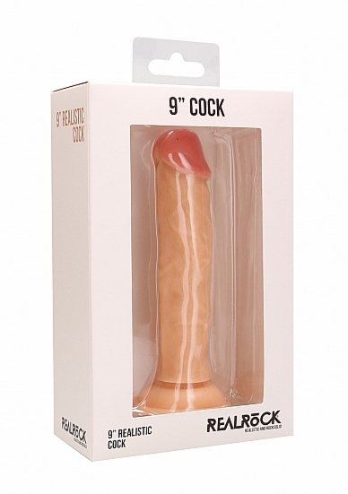 Realrock Dildo 9 jaja przyssawka realistyczne - Realistic Cock - 9