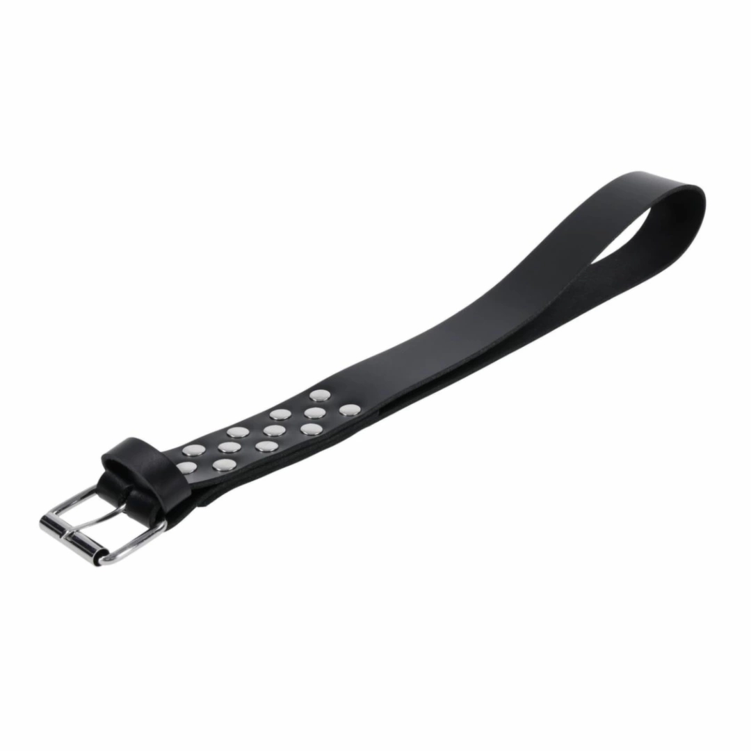 Sportsheets Edge Leather Belt Spanker czarny – skórzany pas z klamrą, podwójnie składany, 110 cm