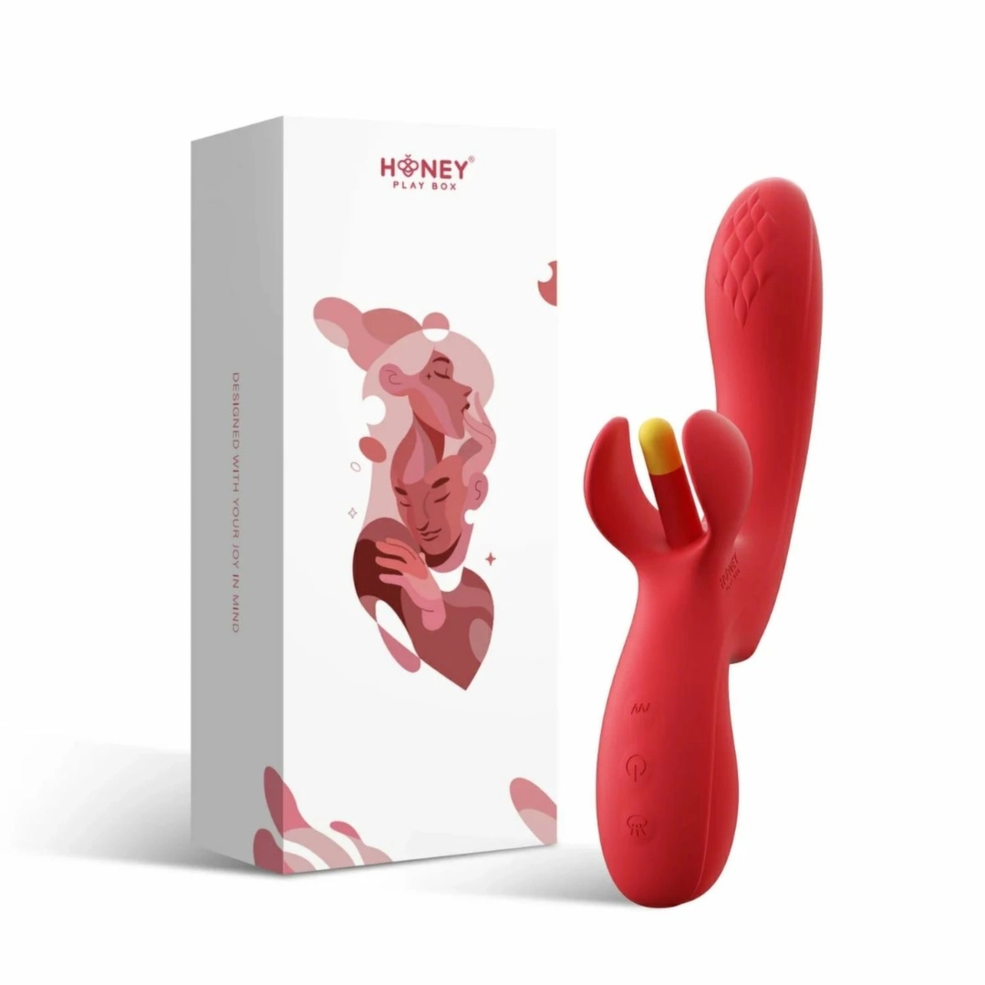 HoneyPlayBox Fortexa Red – model z funkcją rytmicznego stymulanta A-Spot, tapping, aplikacja