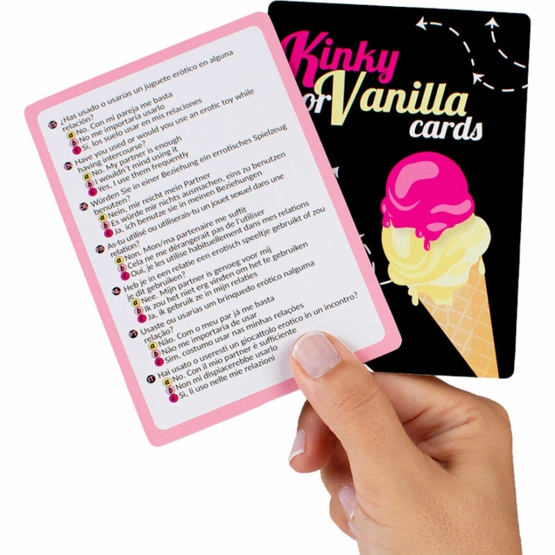 Secretplay Kinky lub Vanilla – Gra planszowa dla par, 90 kart, wersje językowe EU