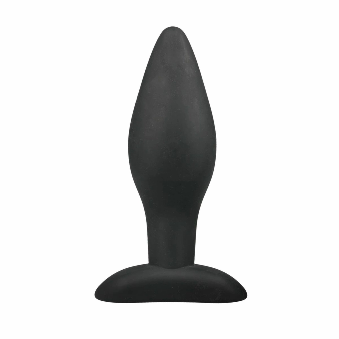 Easytoys Medium Plug Anatomiczny Korek Silikonowy Czarny, ergonomiczny model