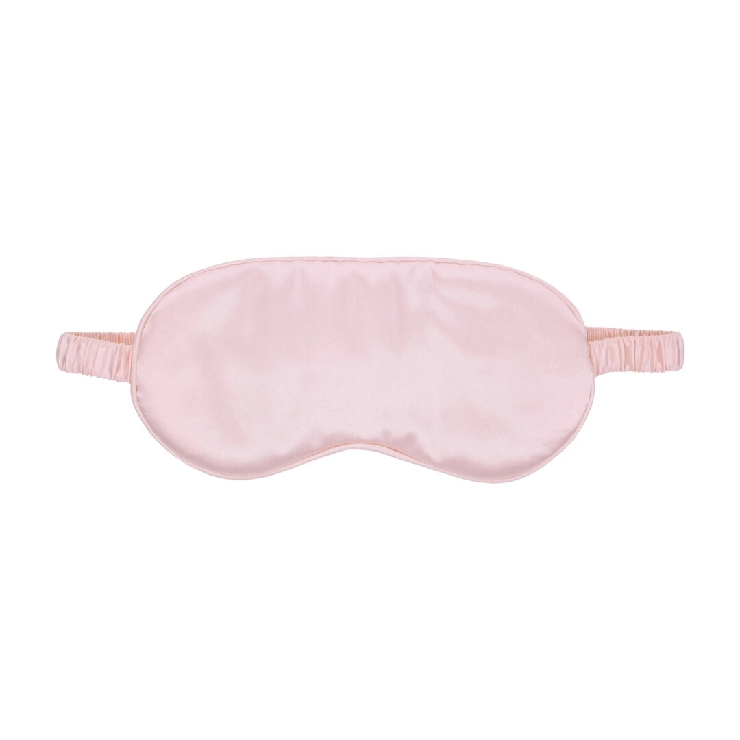 LoversPremium Satin Mask Powder Pink – maska satynowa, pudrowy róż, elastyczna opaska