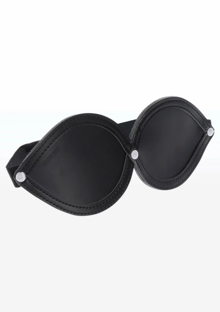 TABOOM Infinity Blindfold – opaska na oczy z welurową podszewką, regulowana, czarna