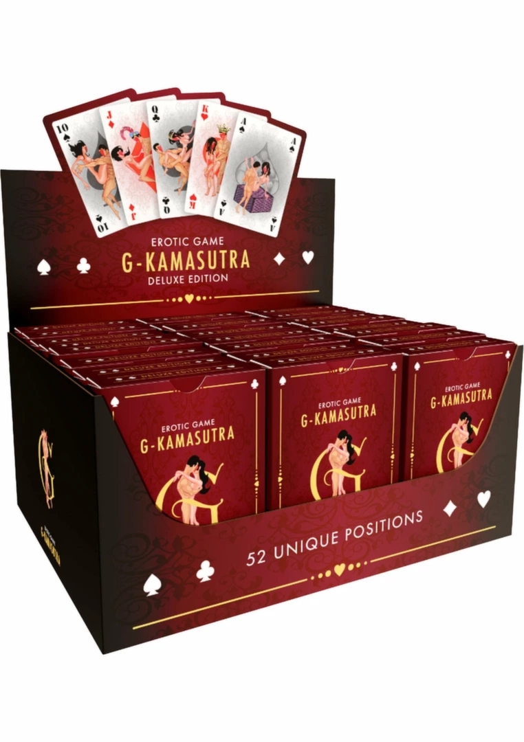 Kamasutra DeLuxe Cards – zestaw 24 eleganckich kart inspiracji dla par, klasyczny motyw