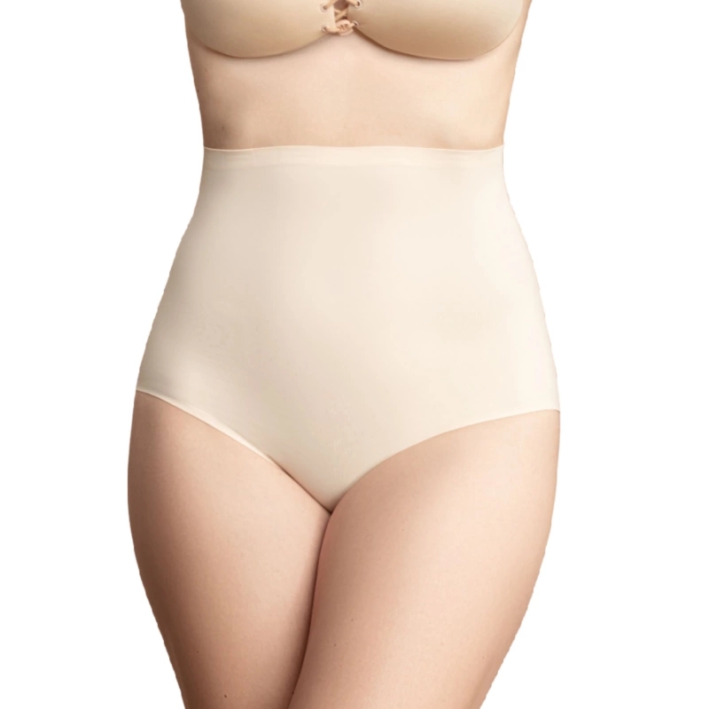 Bye Bra Majtki Modelujące Wysokie z Wypełnieniem S, anatomiczna pianka, czarne