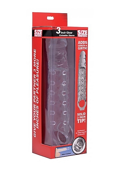 Nakładka na penisa 3 Inch - 3 Inch Clear Extender Sleeve - Transparent