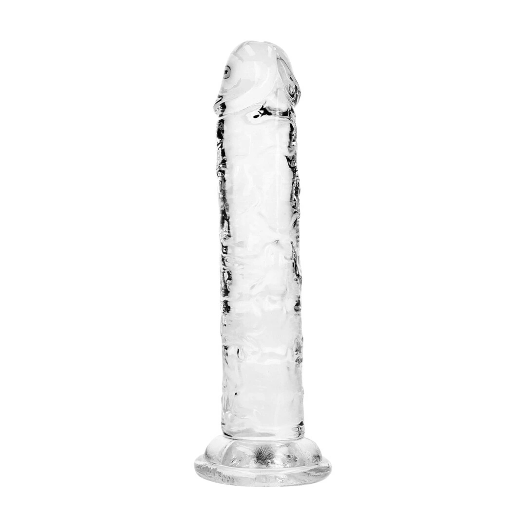 REALROCK Crystal Clear model 5 – anatomiczny transparentny 12,7 cm z przyssawką