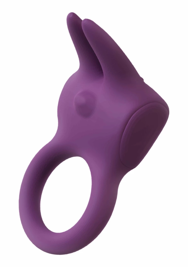 ToyJoy Eos The Rabbit C-Ring silikonowy pierścień z podwójną wibracją, 4 tryby, wodoodporny