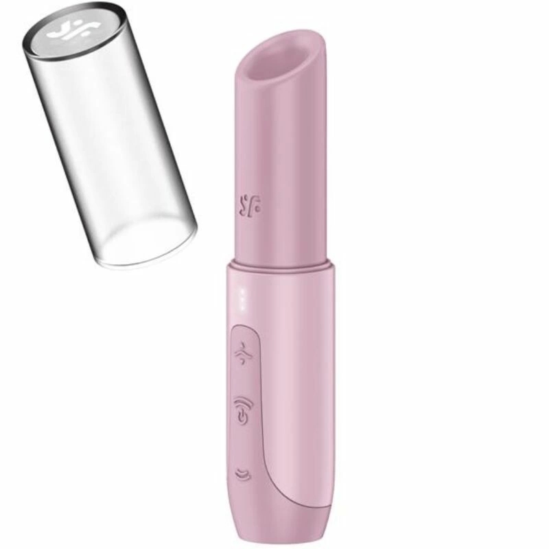 Satisfyer Secret Kiss Wave kompaktowa maszyna intymna Air Wave, rożowa, 33 programy USB-C