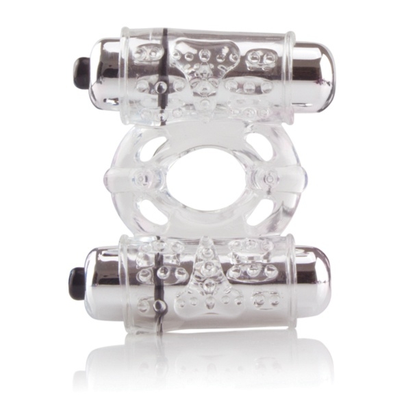 SexShop - Pierścień na penisa - The Screaming O Owow Double Wammy Clear