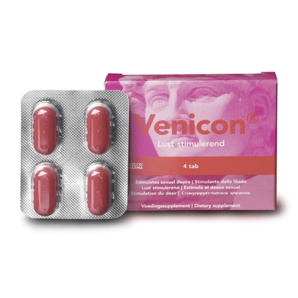 Cobeco Pharma Venicon For Women Ziołowe Tabletki Wspierające Energię 4 szt. dla Kobiet