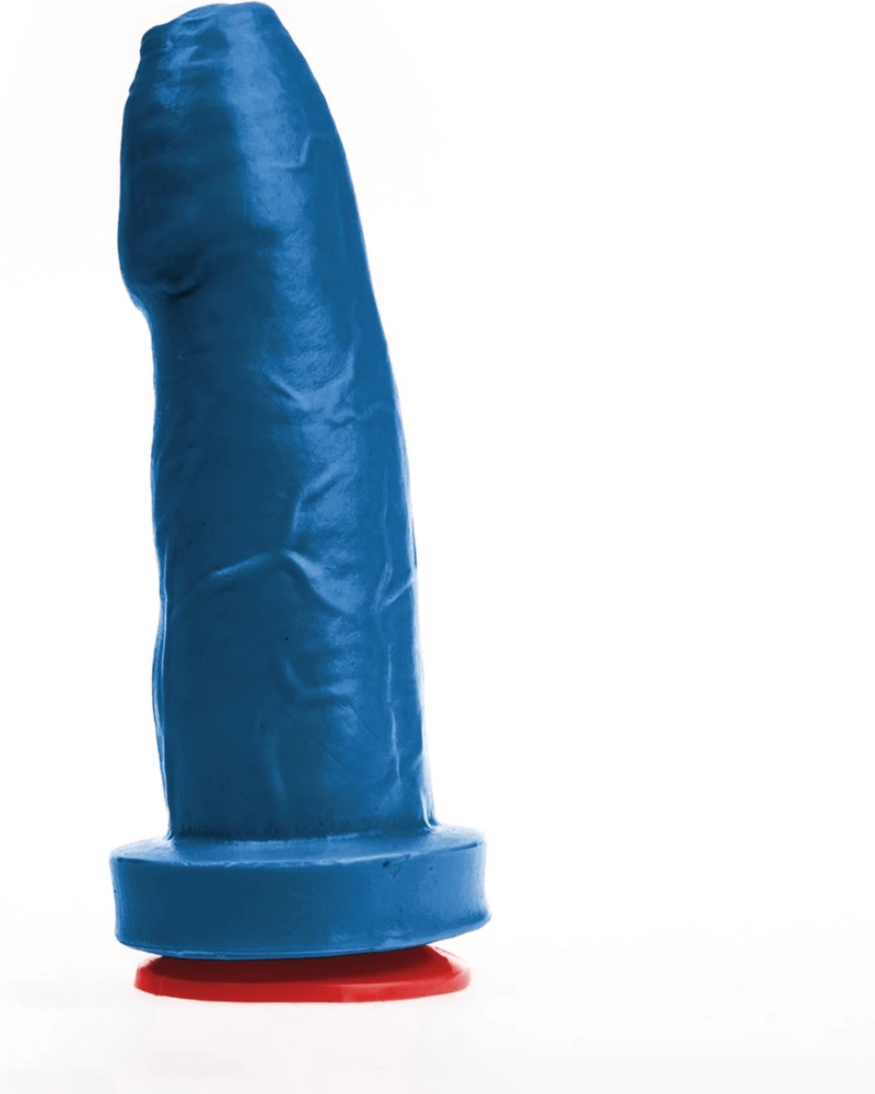 Fuck & Fist Magni Model M – niebieski anatomiczny model intymny 18 cm z przyssawką