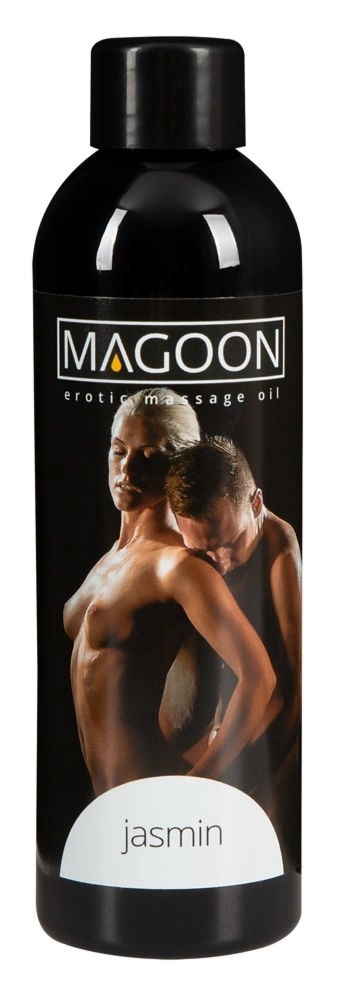 Magoon Olejek do masażu Jaśmin 200 ml – z olejkiem jojoba, nawilżający, kwiatowy zapach