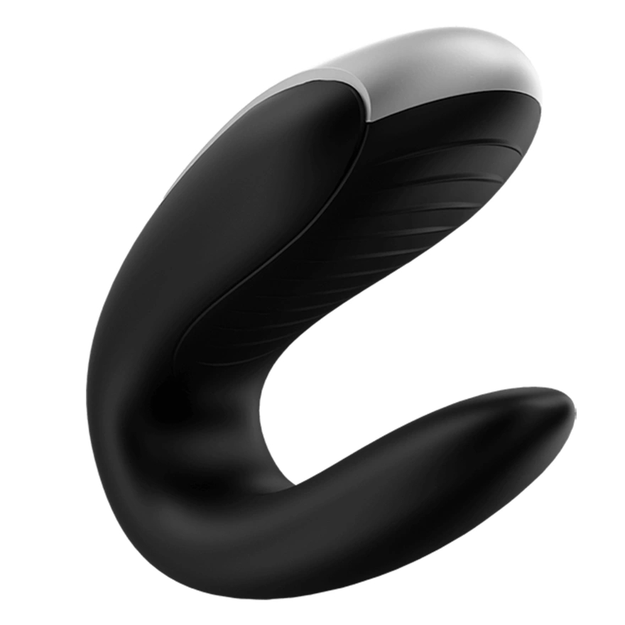 Satisfyer Double Fun Black urządzenie dla par, pilot, aplikacja, IPX7, 2 silniki