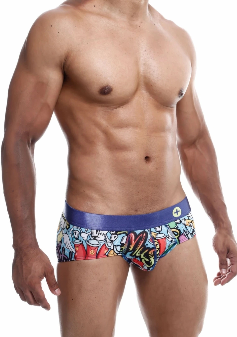 MaleBasics Hipster Brief komfortowe slipy męskie czarne z elastycznym pasem