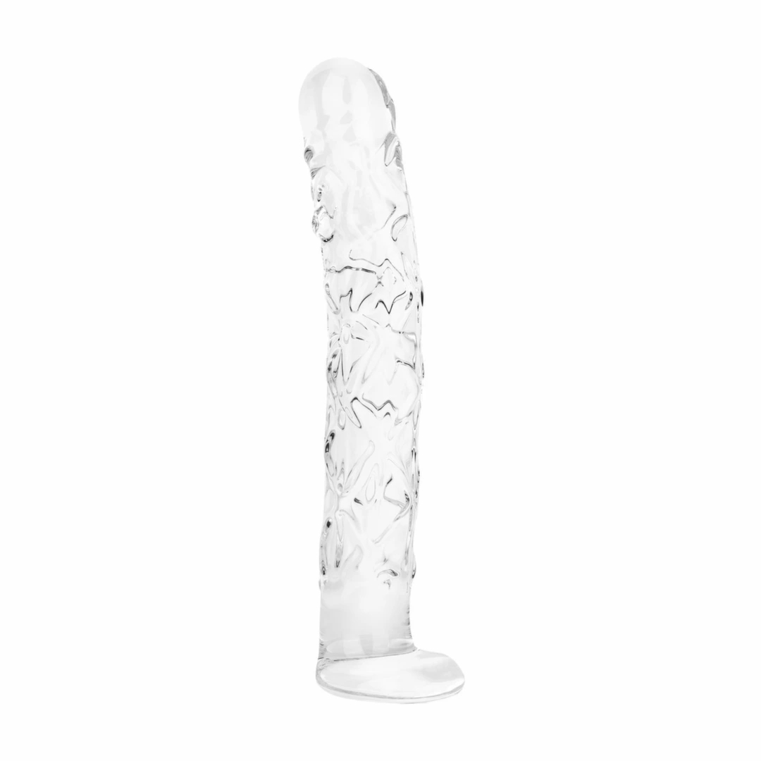 Gildo No. 34 szklany model intymny 19 cm, teksturowana powierzchnia, przezroczysty