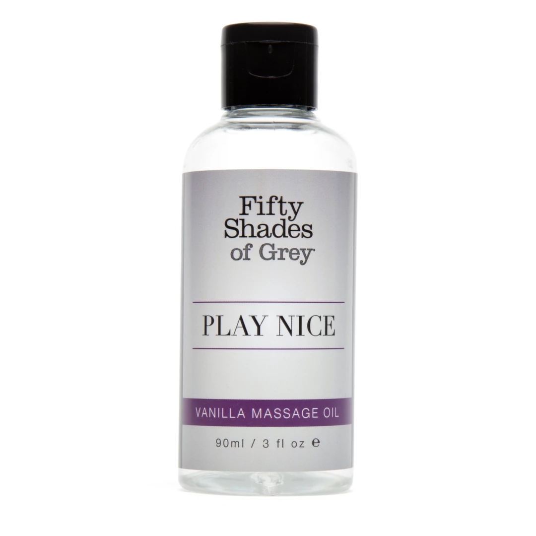 Fifty Shades of Grey Play Nice Olejek do masażu Wanilia 90ml – aromatyczny olejek relaksacyjny