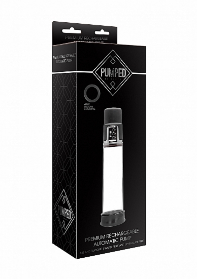 AUTOMATYCZNA pompka do POWIĘKSZANIA PENISA - Premium Rechargeable Automatic Pump - Transparent