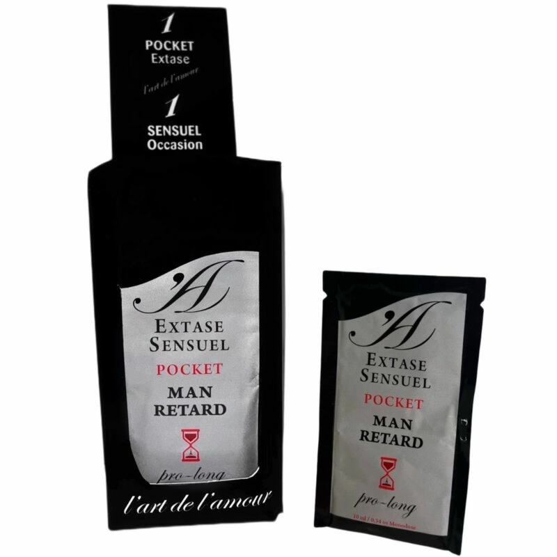 Extase Sensual Pocket Gel 10 ml – żel opoźniający dla mężczyzn, saszetka podróżna