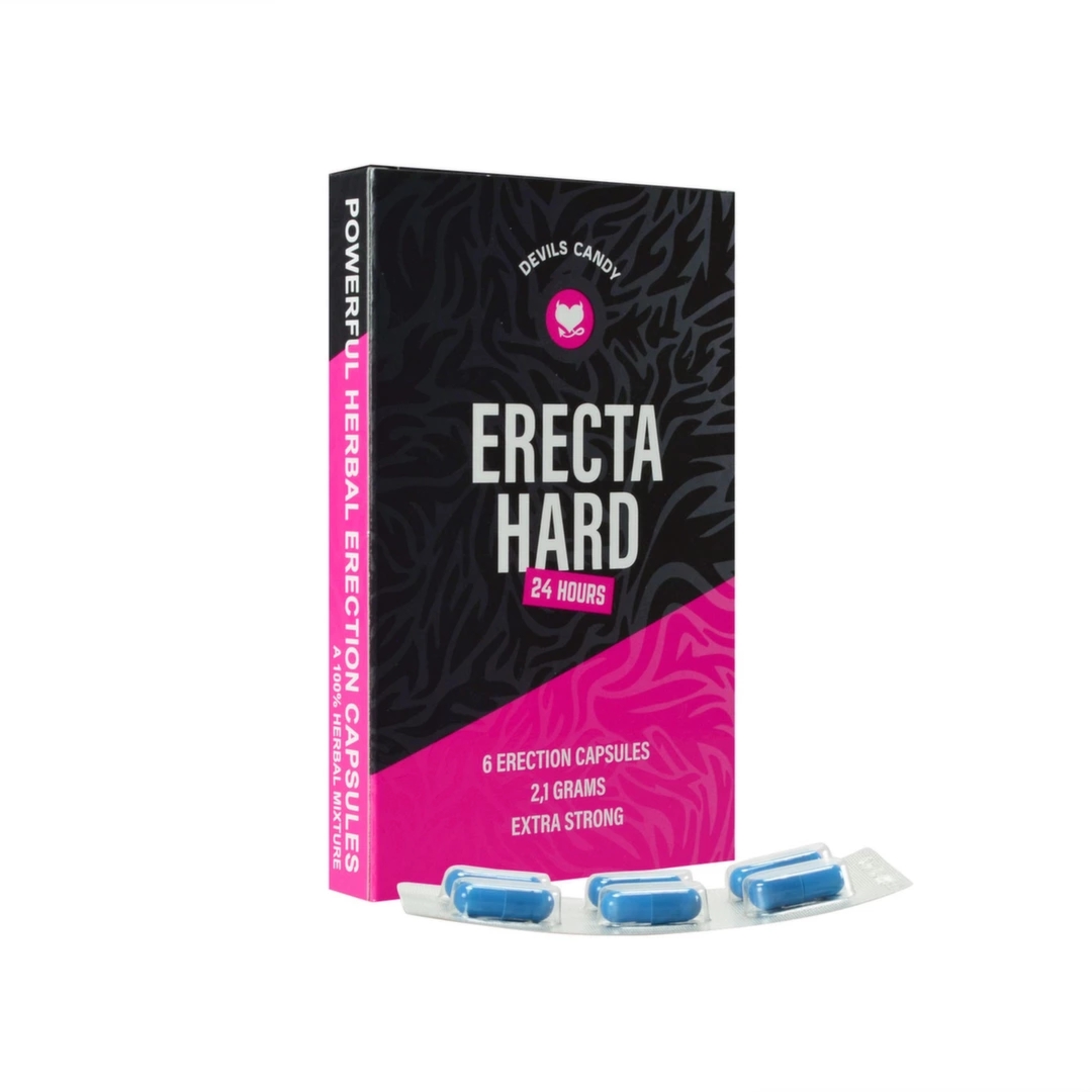Devils Candy Erecta Hard 6 Kapsułek – Naturalny Suplement dla Mężczyzn z Ekstraktami