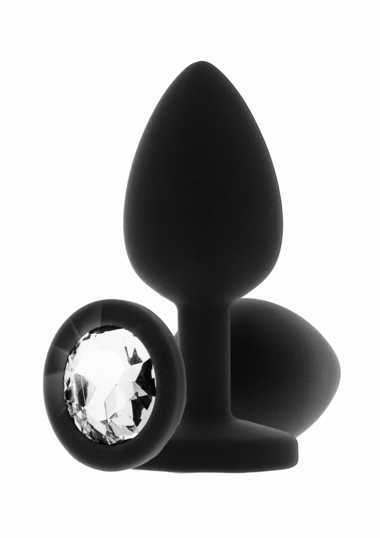 TOYJOY Diamond Booty Jewel Small – silikonowy model z kryształem, 7 cm
