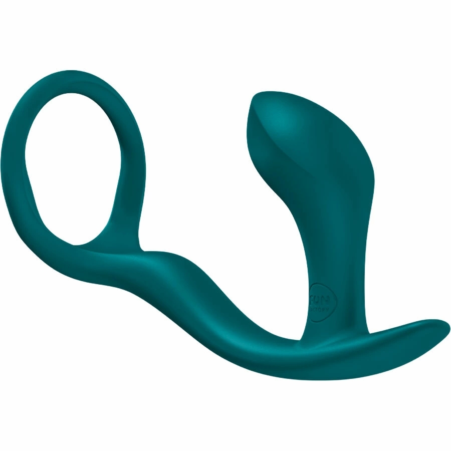 Fun Factory Bootie Ring zielony – silikonowy system intymny z pierścieniem i wkładką, 14,7 cm