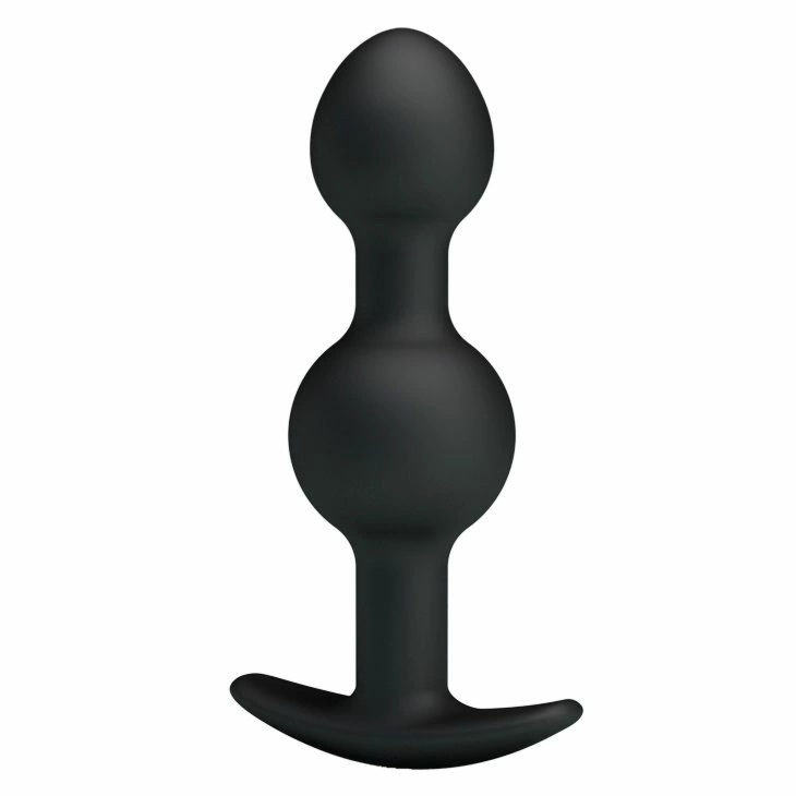 Svakom Weighted Double Plug anatomiczny model z obciążeniem, czarny, podwójna struktura