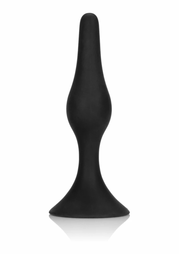 CalExotics Booty Call Booty Starter silikonowy korek z przyssawką, kompaktowy, czarny