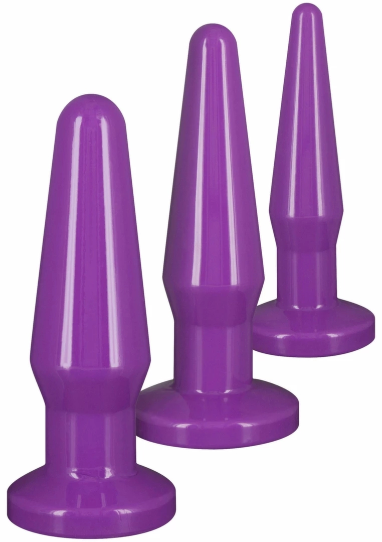 TOYJOY Best Butt Buddies – zestaw 3 anatomicznych korków intymnych TPE S/M/L