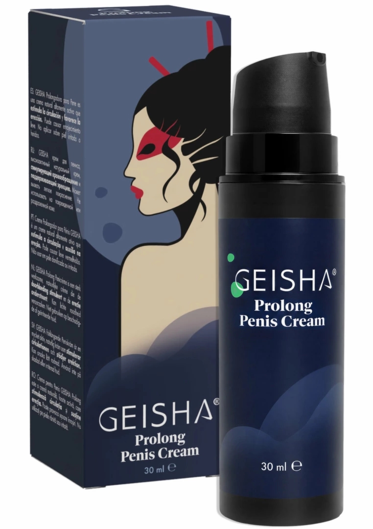 GEISHA Prolong Male Cream 30 ml krem intymny dla mężczyzn, lekka formuła, naturalne ekstrakty