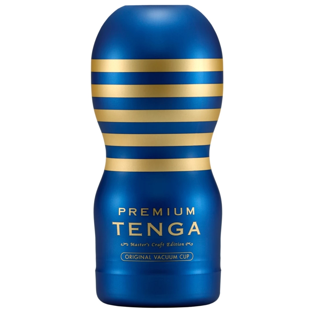 Tenga Premium Original Vacuum Cup Regular – system ciśnieniowy, 15 cm, niebieski, elastomer