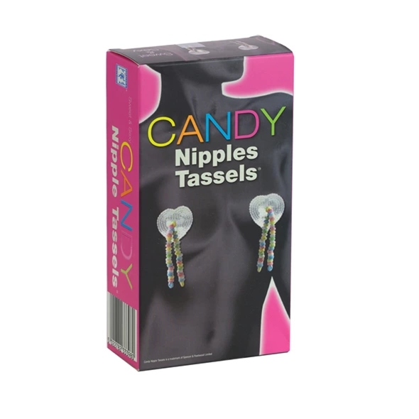 Candy Nipple Tassels kolorowe jadalne ozdoby biżuteryjne 60g, samoprzylepne, cukierkowa powierzchnia