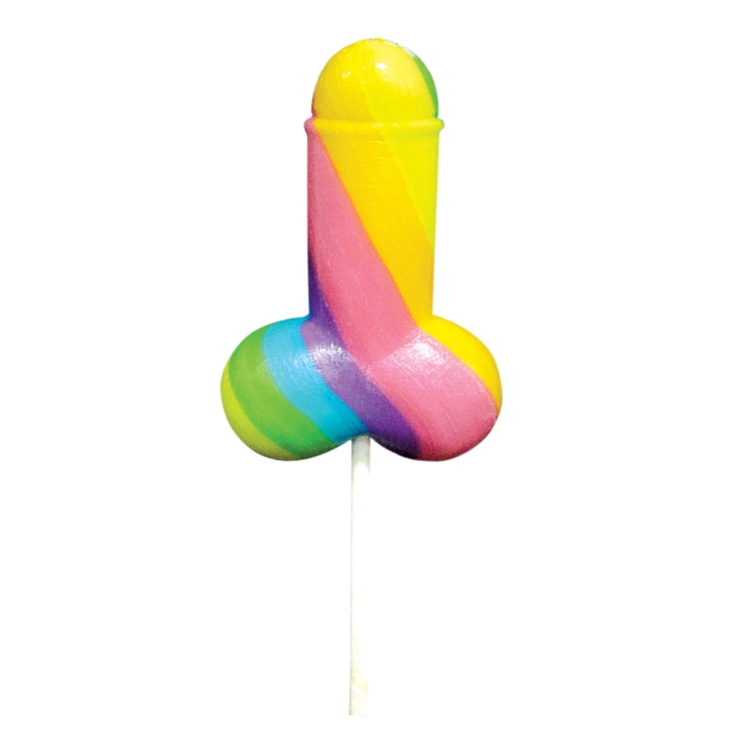 Candyprints Rainbow Fruit Lollipop 85g – kolorowy lizak o smaku owocowym, tęczowy design