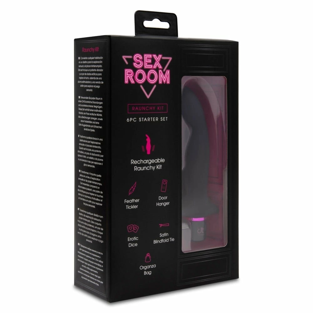 SEX ROOM Prostate Play Kit – zestaw do masażu z urządzeniem sensorycznym, 10 trybów, USB
