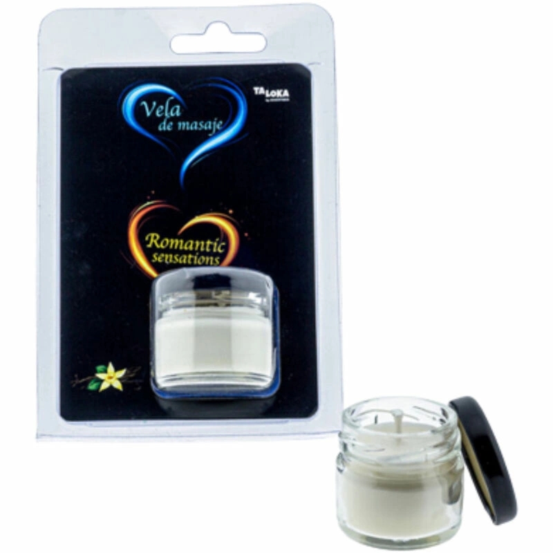 Taloka świeca do masażu waniliowa 30 ml odżywczy olejek z masłem shea i witaminą E