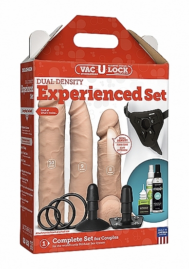 Duży Zestaw Strap-On 1051-25-BX - Dual Density Experienced Set - Flesh