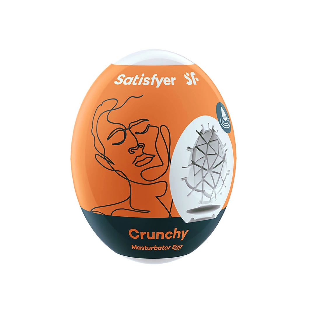 Satisfyer Eggcited Crunchy elastyczna maszyna intymna Hydro-Active TPE, jednorazowa