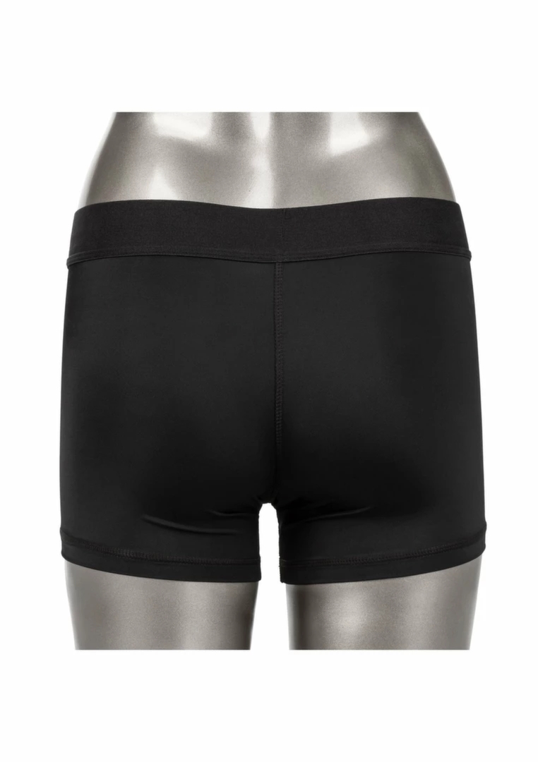CalExotics Her Royal Harness Boxer Brief 2XL/3XL komfortowy pas z O-ringiem, czarny