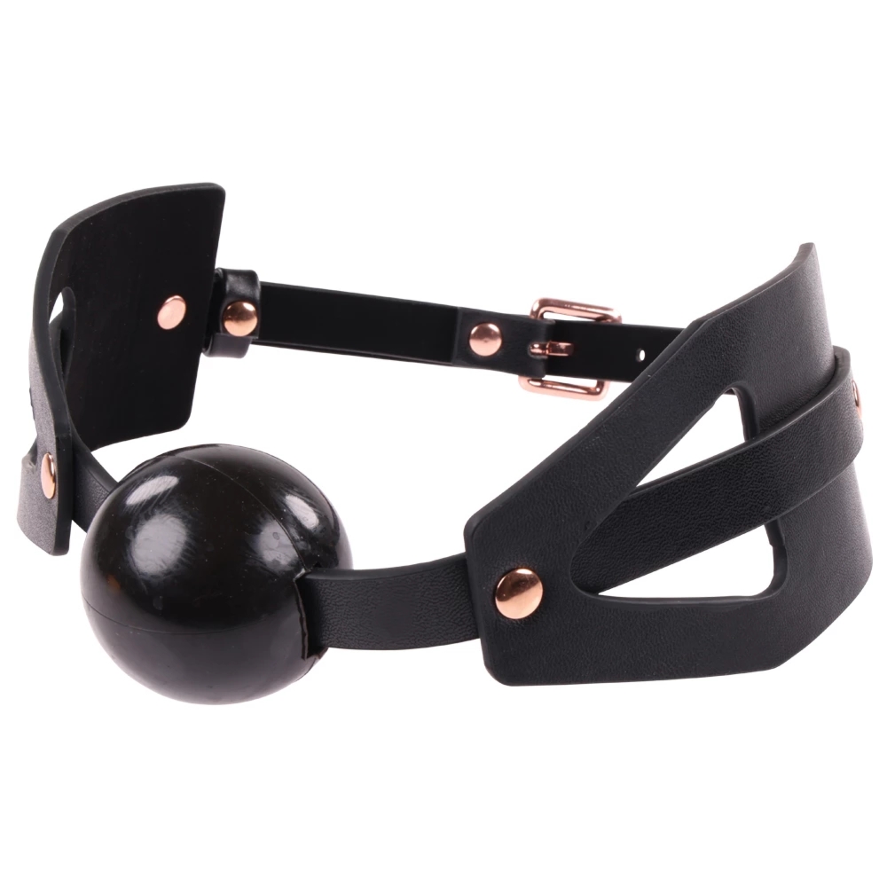 Sportsheets Sex & Mischief Soft Gag Czarny – regulowany system z miękką powierzchnią