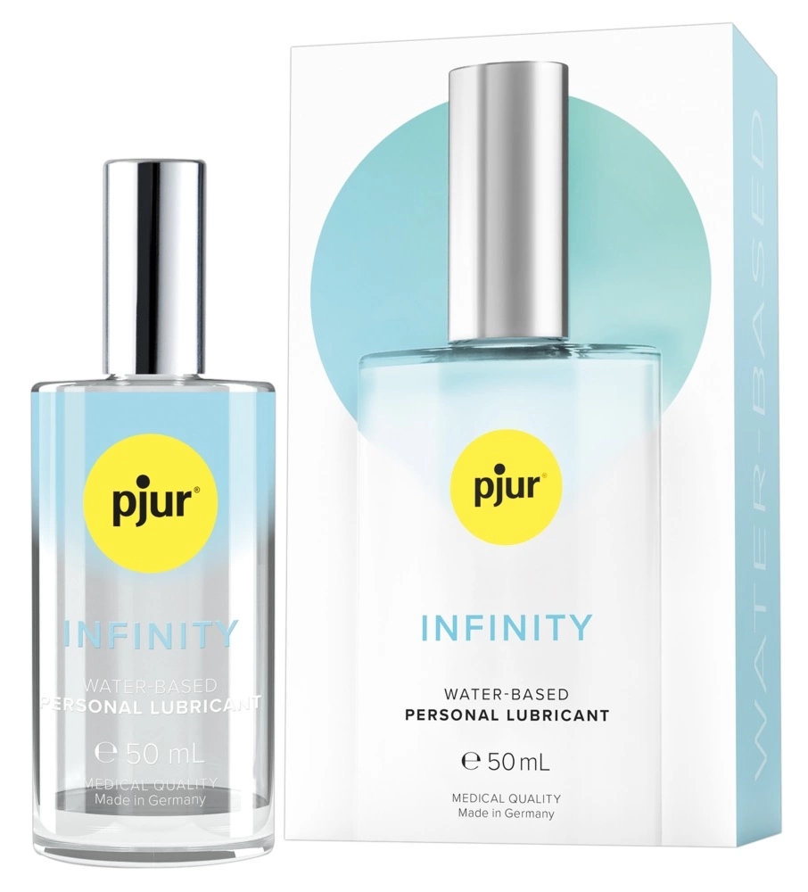 Pjur INFINITY żel intymny wodny 50 ml – szklana butelka, bez konserwantów, do akcesoriów