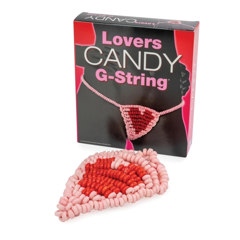 Lovers Candy G-String cukierkowa biżuteria 145g, jadalne stringi, kolorowy owocowy mix