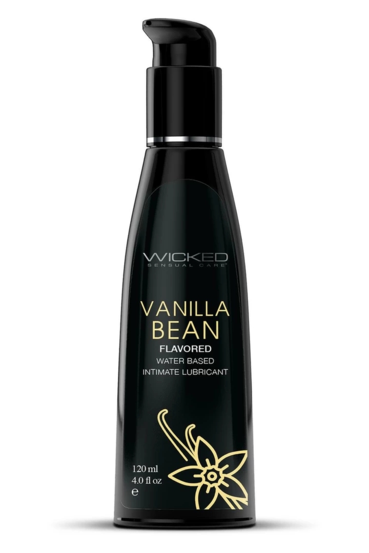 Wicked Aqua Vanilla Bean Lubrykant wodny 120ml, waniliowy smak, ekstrakt z oliwki