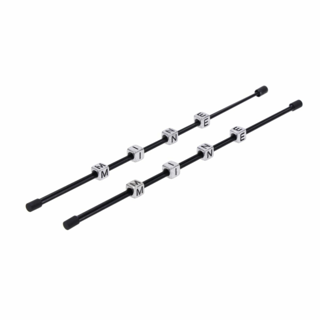 Sportsheets Edge Pinching Rods czarne – regulowane pręty do kontroli nacisku, metalowe, 30 cm