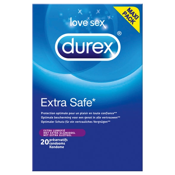 Sexshop - Durex Extra Safe Condoms 20 szt - Prezerwatywy o maksymalnej ochronie - online