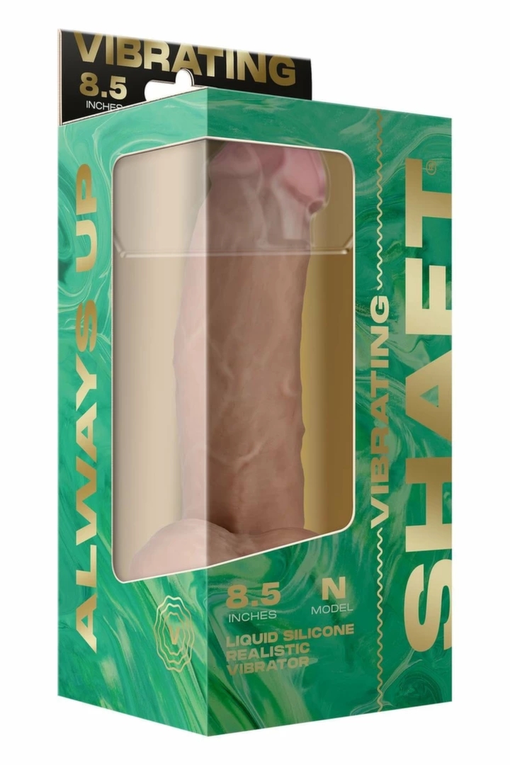 SHAFT Model N 8.5" Pine – wibrująca maszyna intymna Flexiskin™, pilot, anatomiczna