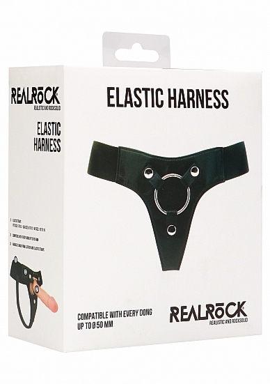 UPRZĄŻ DO PENETRACJI realrock SKÓRA - Elastic Harness