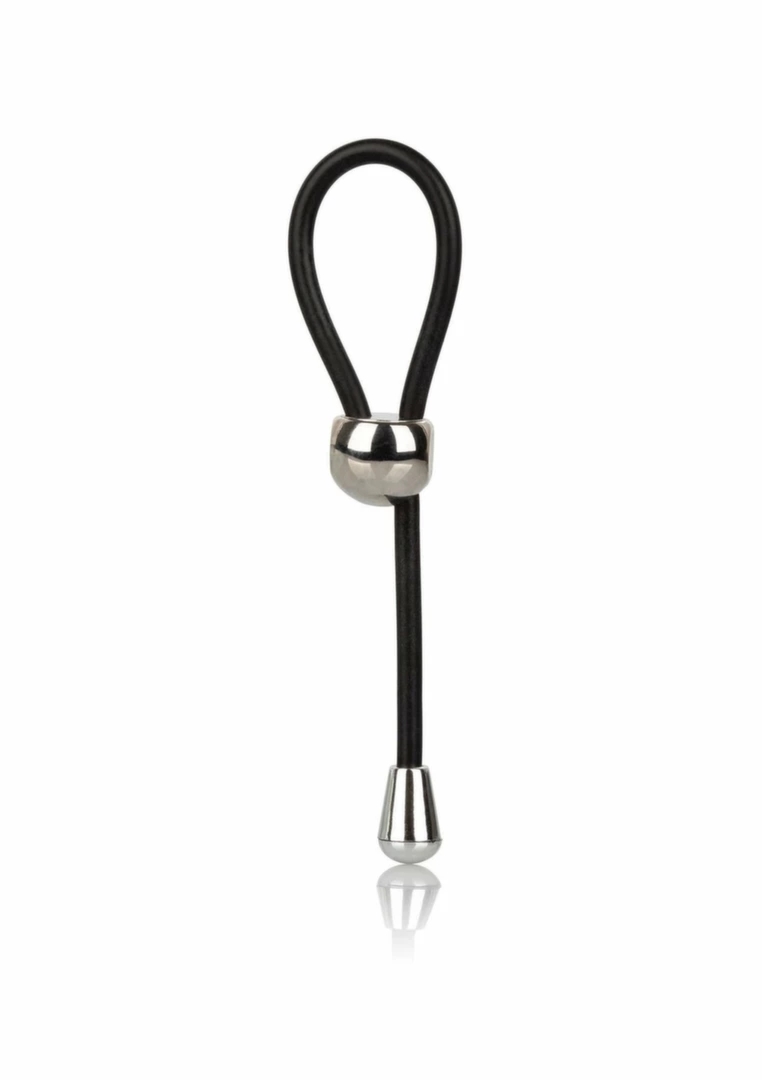 CalExotics E-Z Cinch Silicone Lasso – regulowany pierścień silikonowy, czarny, system lasso