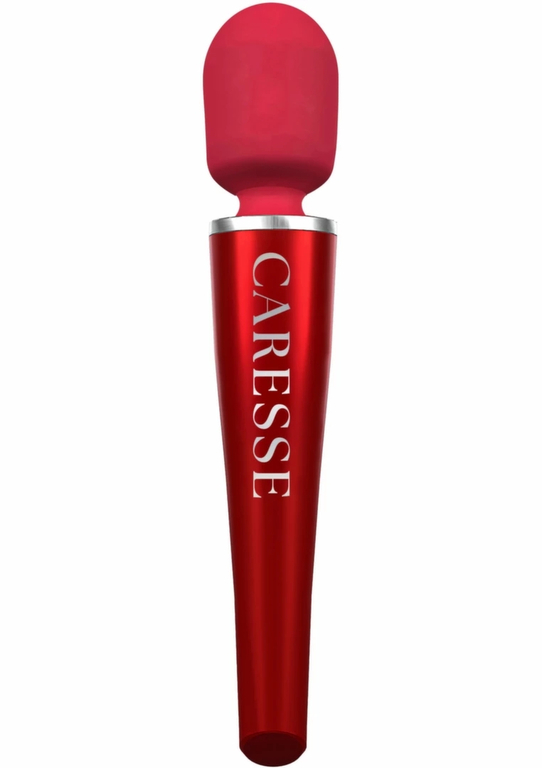 CARESSE Pro Wand Massager bezprzewodowy masażer osobisty 30,6 cm, 5 trybów, IPX7, silikon medyczny