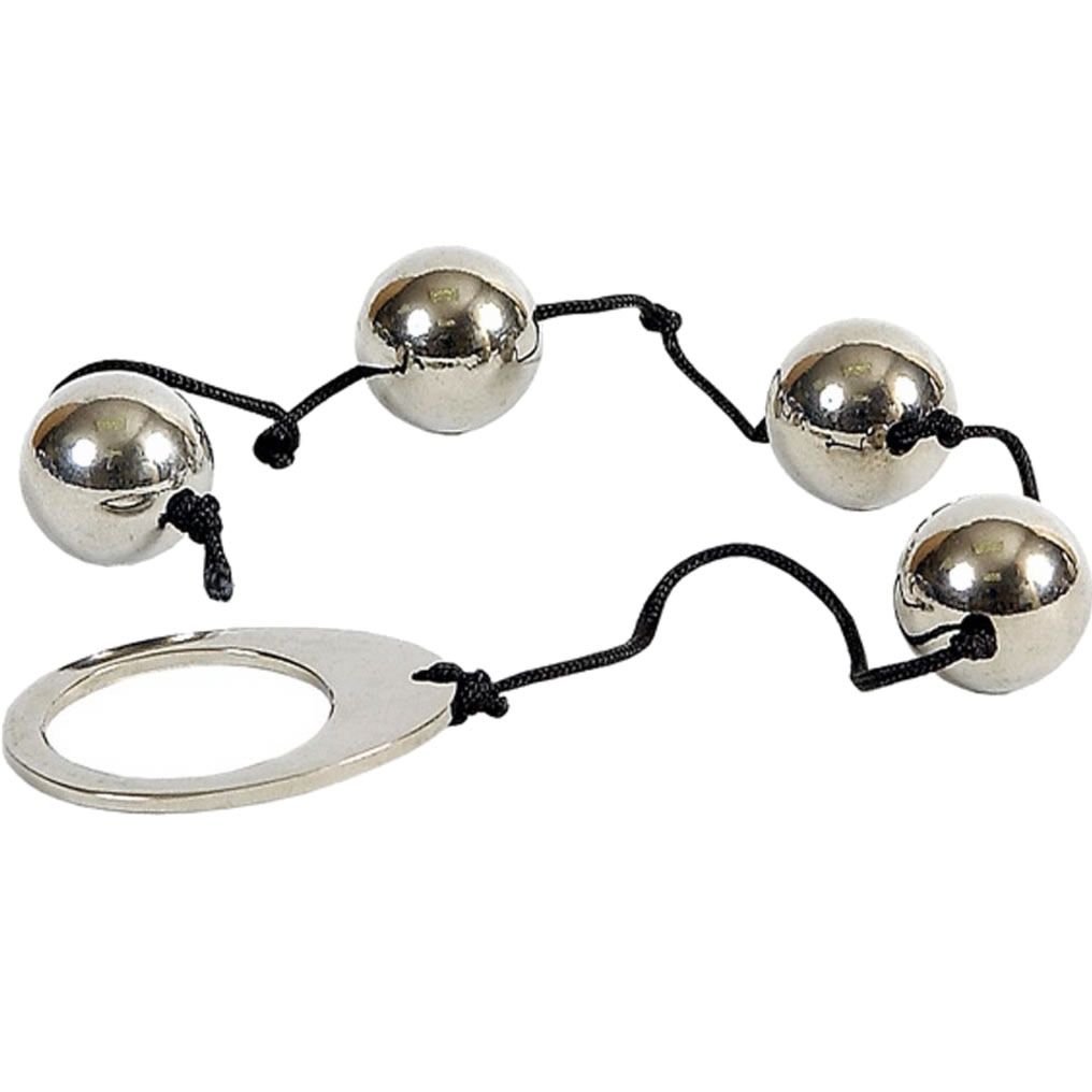 SexShop - Metalowe Kulki gejszy - Heavy Metal Anal Beads