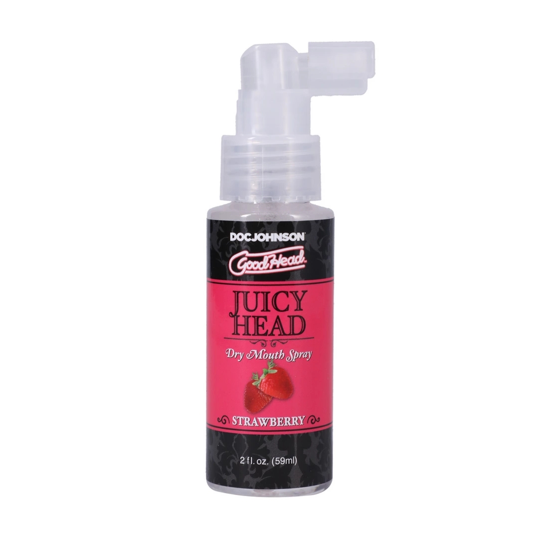 Doc Johnson GoodHead spray na suchość ust truskawkowy 60ml, bez cukru